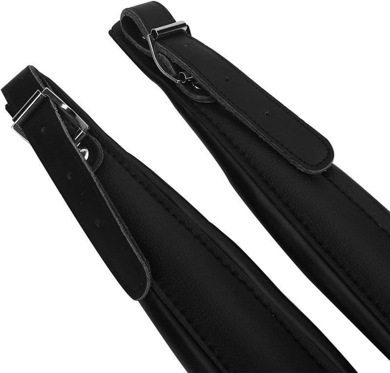 Cocoarm Accordion Harness Straps, Adjustable Accordion Shoulder Belts for 16-120 Bass Accordion, Soft PU Leather Accordion (Black) - Image 2